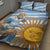Custom Vamos Argentina Quilt Bed Set The Pumas Rugby Mascot Sporty Version - Wonder Print Shop
