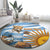 Custom Vamos Argentina Round Carpet The Pumas Rugby Mascot Sporty Version