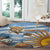 Custom Vamos Argentina Round Carpet The Pumas Rugby Mascot Sporty Version