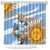 Custom Vamos Argentina Shower Curtain The Pumas Rugby Mascot Sporty Version