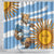 Custom Vamos Argentina Shower Curtain The Pumas Rugby Mascot Sporty Version