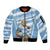 Custom Vamos Argentina Sleeve Zip Bomber Jacket The Pumas Rugby Mascot Sporty Version