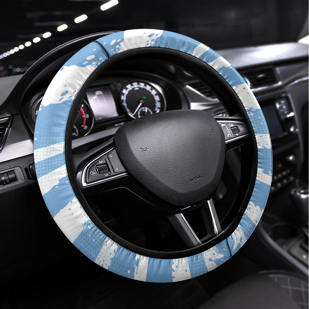 Vamos Argentina Steering Wheel Cover The Pumas Rugby Mascot Sporty Version - Wonder Print Shop