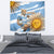 Custom Vamos Argentina Tapestry The Pumas Rugby Mascot Sporty Version - Wonder Print Shop