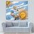 Custom Vamos Argentina Tapestry The Pumas Rugby Mascot Sporty Version - Wonder Print Shop