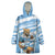 Custom Vamos Argentina Wearable Blanket Hoodie The Pumas Rugby Mascot Sporty Version - Wonder Print Shop