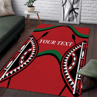 Custom Kenya Rugby Area Rug Summer Paris 2024 LT9 - Wonder Print Shop