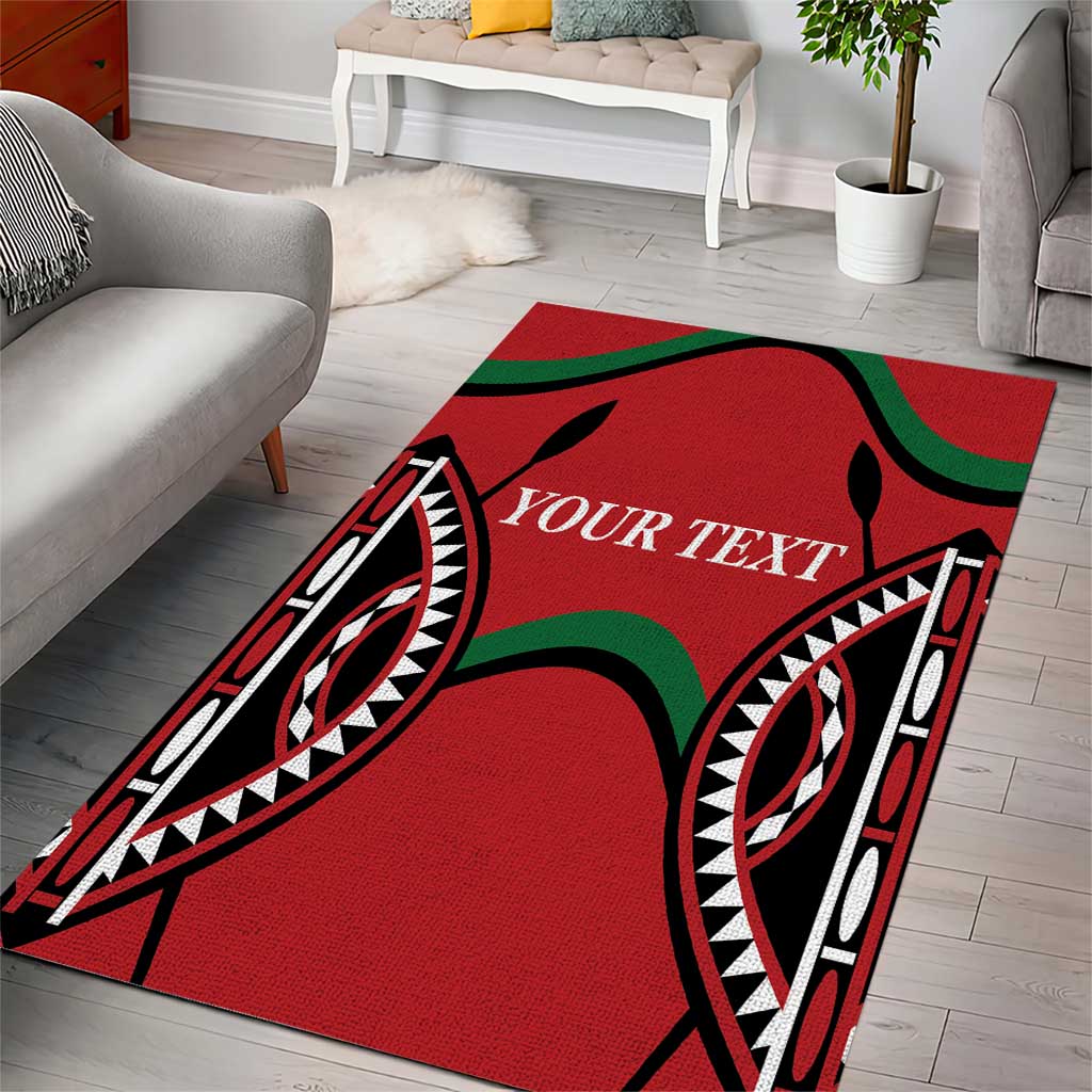 Custom Kenya Rugby Area Rug Summer Paris 2024 LT9 - Wonder Print Shop