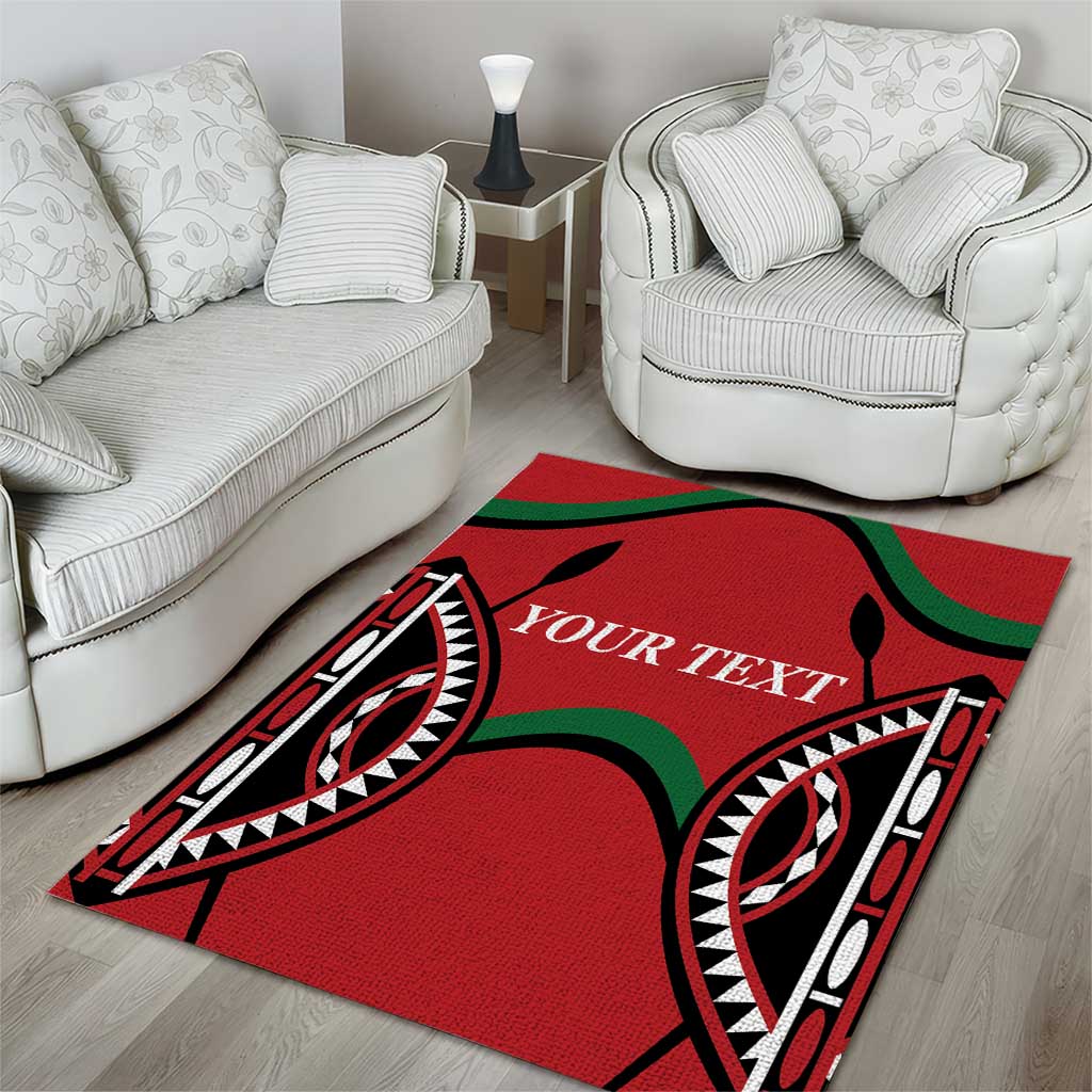 Custom Kenya Rugby Area Rug Summer Paris 2024 LT9 - Wonder Print Shop