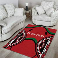 Custom Kenya Rugby Area Rug Summer Paris 2024 LT9 - Wonder Print Shop