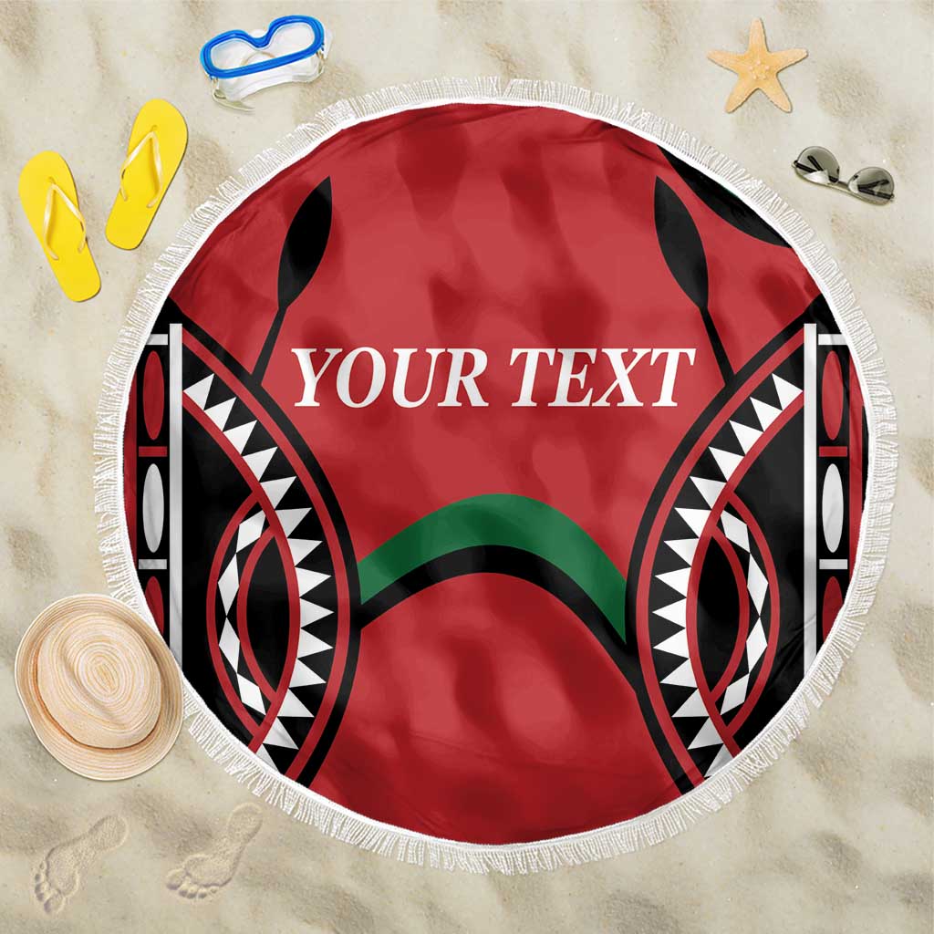 Custom Kenya Rugby Beach Blanket Summer Paris 2024 LT9 - Wonder Print Shop