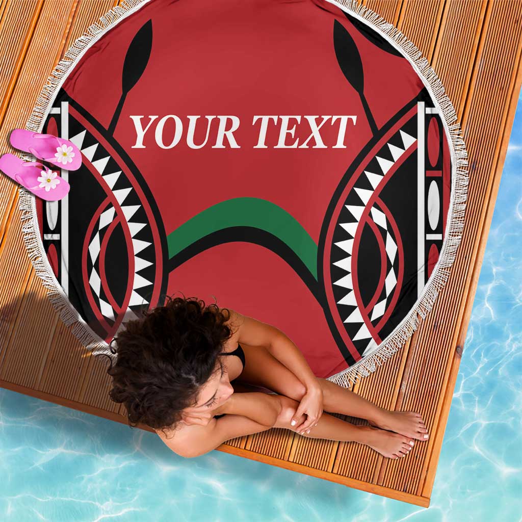 Custom Kenya Rugby Beach Blanket Summer Paris 2024 LT9 - Wonder Print Shop