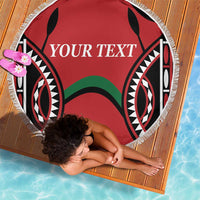 Custom Kenya Rugby Beach Blanket Summer Paris 2024 LT9 - Wonder Print Shop