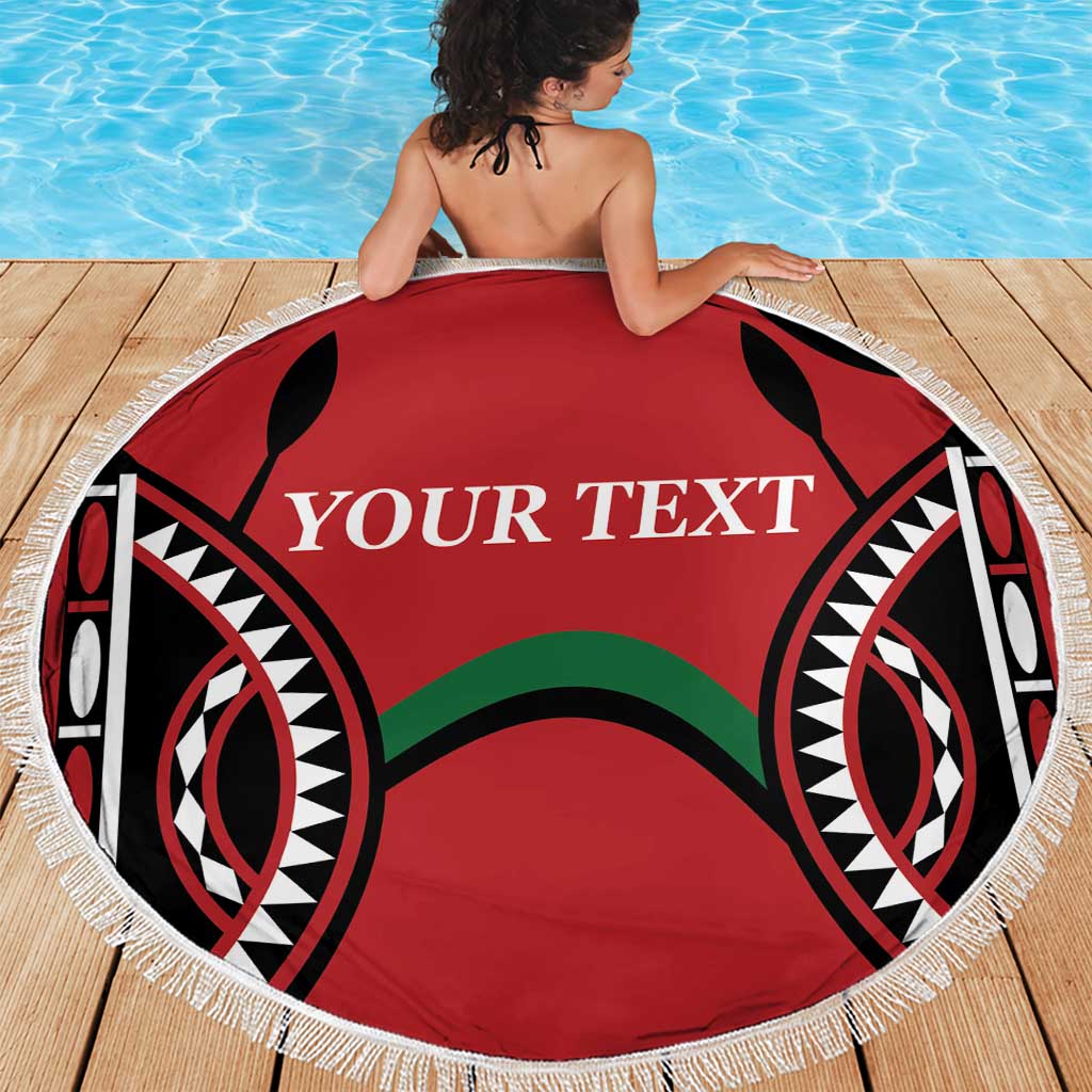 Custom Kenya Rugby Beach Blanket Summer Paris 2024 LT9 - Wonder Print Shop