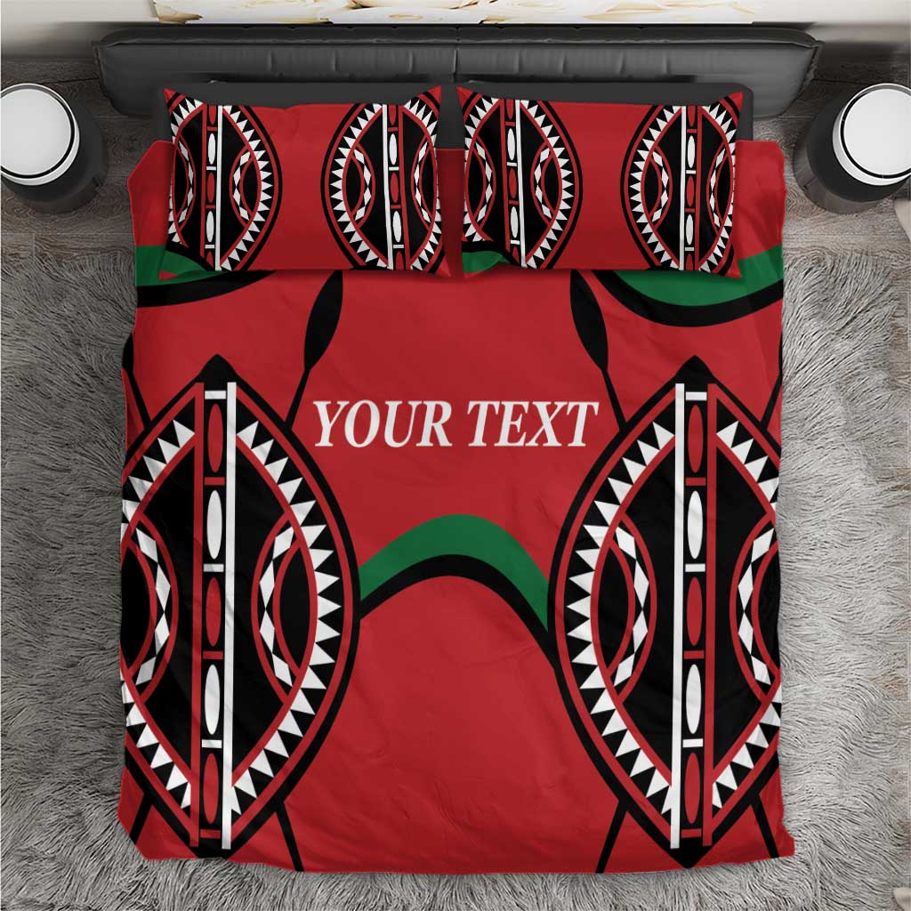 Custom Kenya Rugby Bedding Set Summer Paris 2024 LT9 - Wonder Print Shop