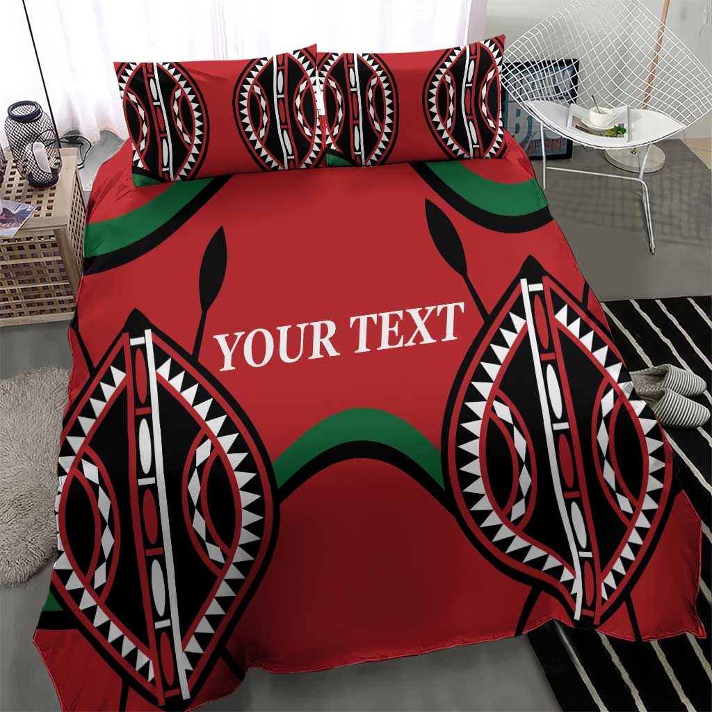 Custom Kenya Rugby Bedding Set Summer Paris 2024 LT9 - Wonder Print Shop