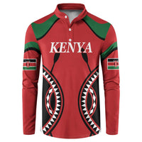 Custom Kenya Rugby Button Sweatshirt Summer Paris 2024 LT9 - Wonder Print Shop