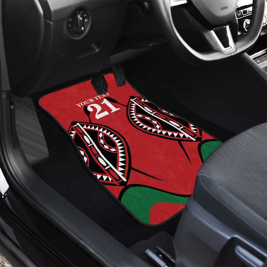 Custom Kenya Rugby Car Mats Summer Paris 2024 LT9 - Wonder Print Shop