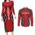 Custom Kenya Rugby Couples Matching Long Sleeve Bodycon Dress and Long Sleeve Button Shirt Summer Paris 2024 LT9 - Wonder Print Shop