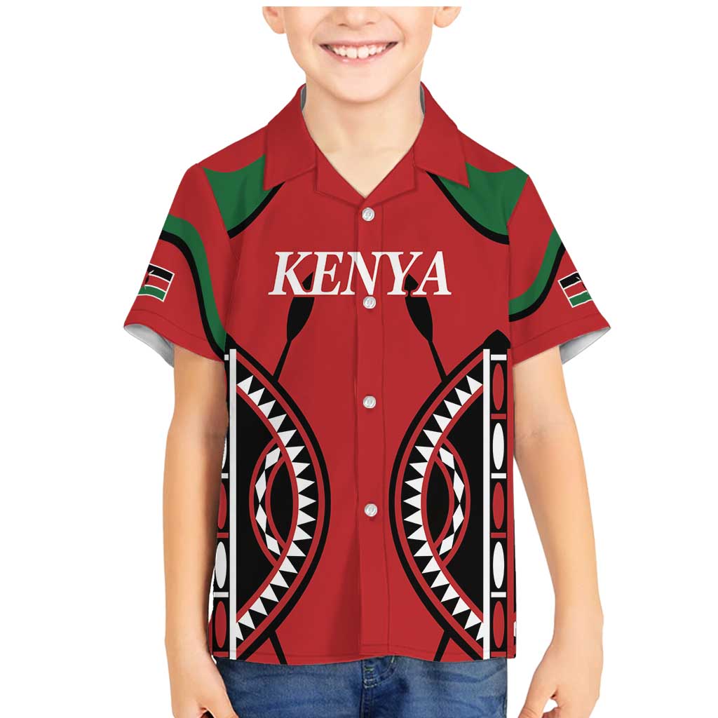 Custom Kenya Rugby Family Matching Mermaid Dress and Hawaiian Shirt Summer Paris 2024 LT9 - Wonder Print Shop