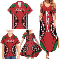 Custom Kenya Rugby Family Matching Summer Maxi Dress and Hawaiian Shirt Summer Paris 2024 - Wonder Print Shop