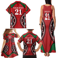 Custom Kenya Rugby Family Matching Tank Maxi Dress and Hawaiian Shirt Summer Paris 2024 - Wonder Print Shop