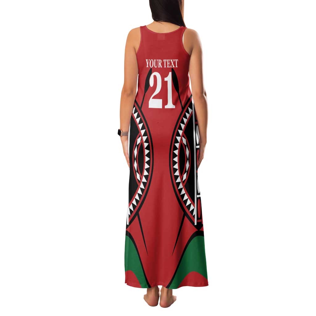 Custom Kenya Rugby Family Matching Tank Maxi Dress and Hawaiian Shirt Summer Paris 2024 - Wonder Print Shop