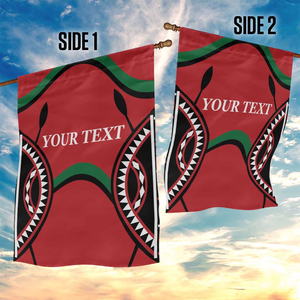 Custom Kenya Rugby Garden Flag Summer Paris 2024 - Wonder Print Shop