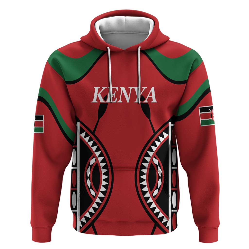 Custom Kenya Rugby Hoodie Summer Paris 2024 - Wonder Print Shop
