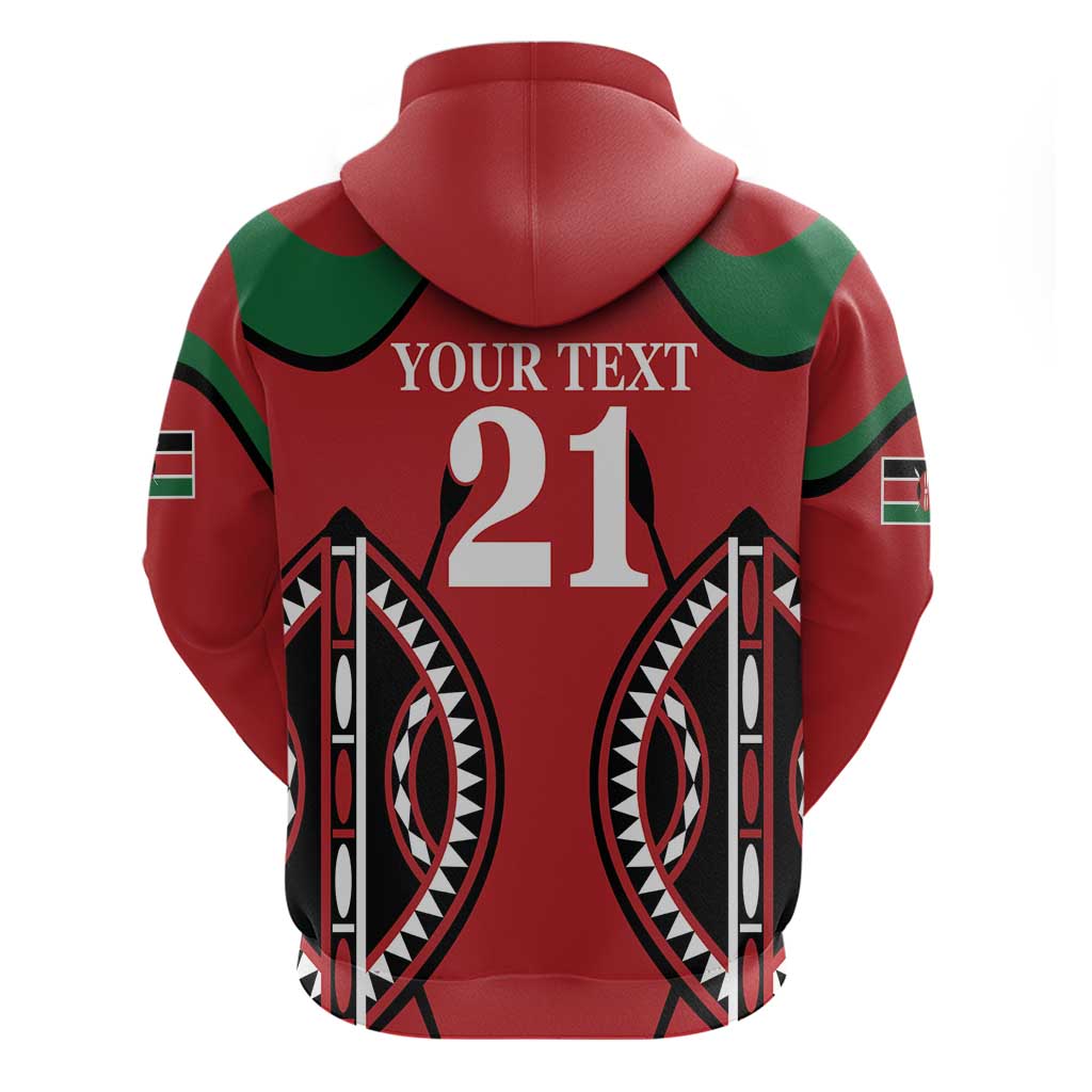 Custom Kenya Rugby Hoodie Summer Paris 2024 - Wonder Print Shop