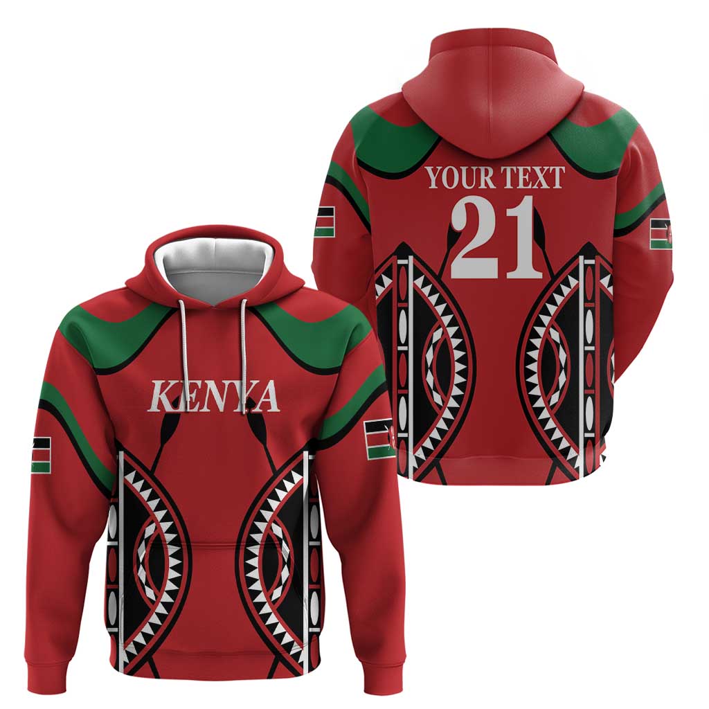 Custom Kenya Rugby Hoodie Summer Paris 2024 - Wonder Print Shop