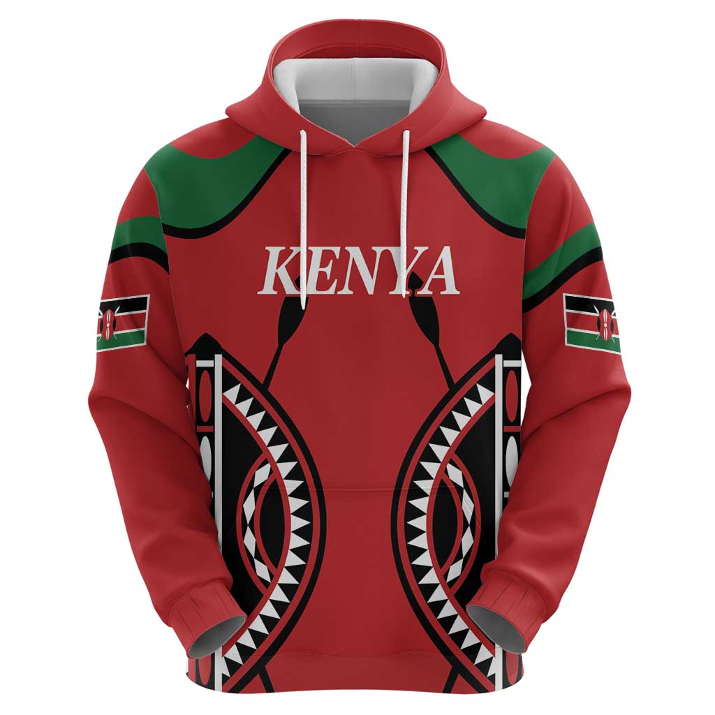 Custom Kenya Rugby Hoodie Summer Paris 2024 - Wonder Print Shop