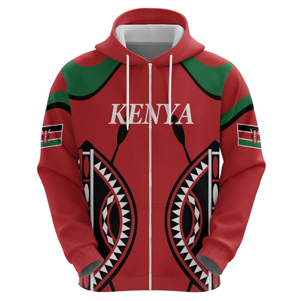 Custom Kenya Rugby Hoodie Summer Paris 2024 - Wonder Print Shop