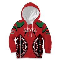 Custom Kenya Rugby Kid Hoodie Summer Paris 2024 - Wonder Print Shop