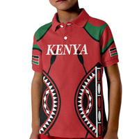Custom Kenya Rugby Kid Polo Shirt Summer Paris 2024 - Wonder Print Shop