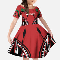 Custom Kenya Rugby Kid Short Sleeve Dress Summer Paris 2024 - Wonder Print Shop
