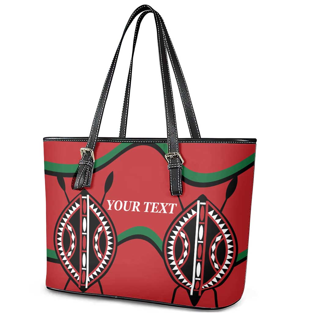 Custom Kenya Rugby Leather Tote Bag Summer Paris 2024 - Wonder Print Shop