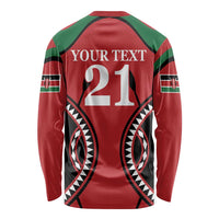 Custom Kenya Rugby Long Sleeve Shirt Summer Paris 2024 - Wonder Print Shop