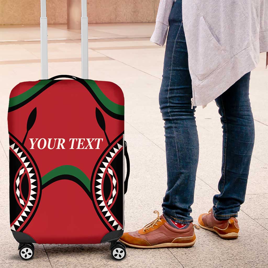 Custom Kenya Rugby Luggage Cover Summer Paris 2024 - Wonder Print Shop