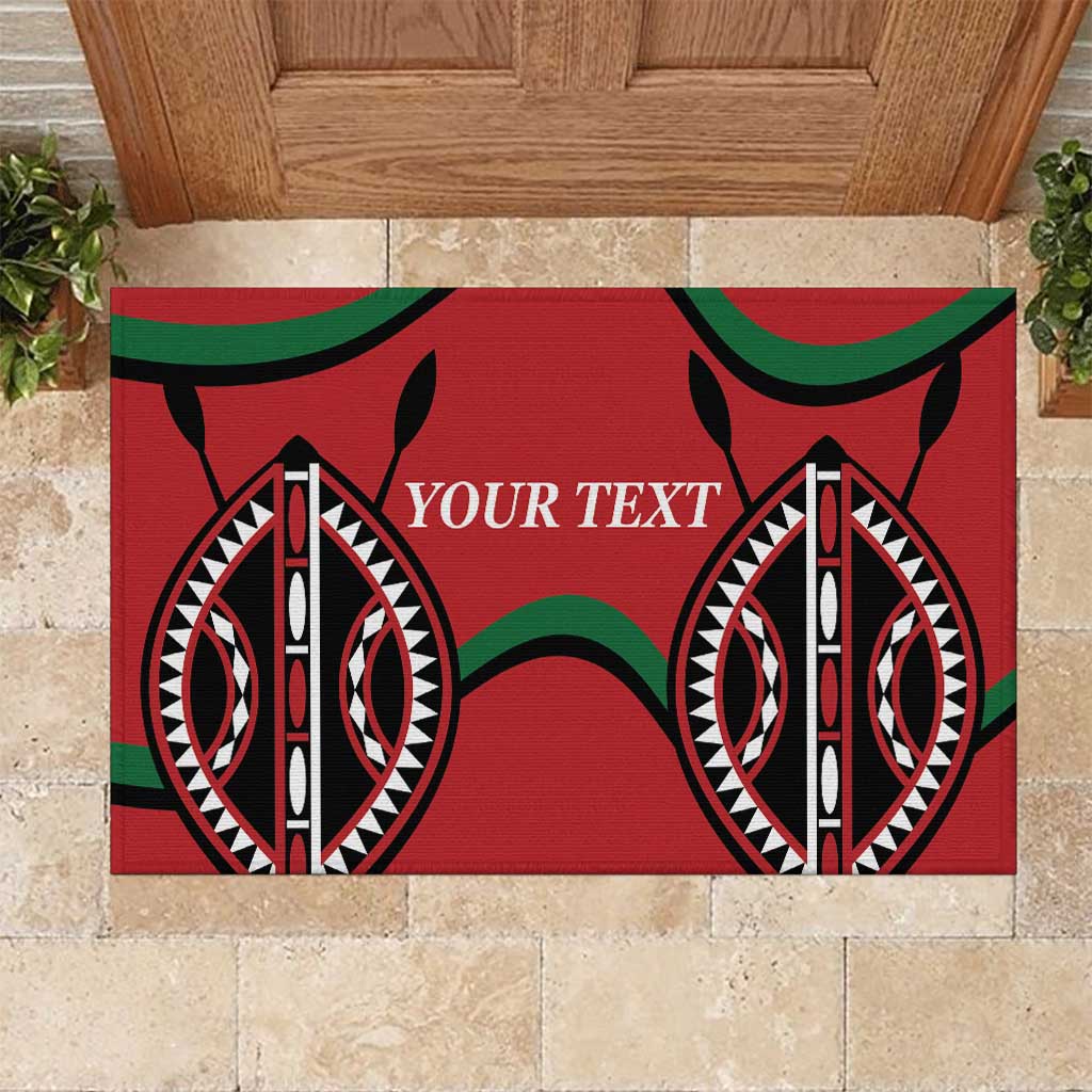 Custom Kenya Rugby Rubber Doormat Summer Paris 2024 - Wonder Print Shop