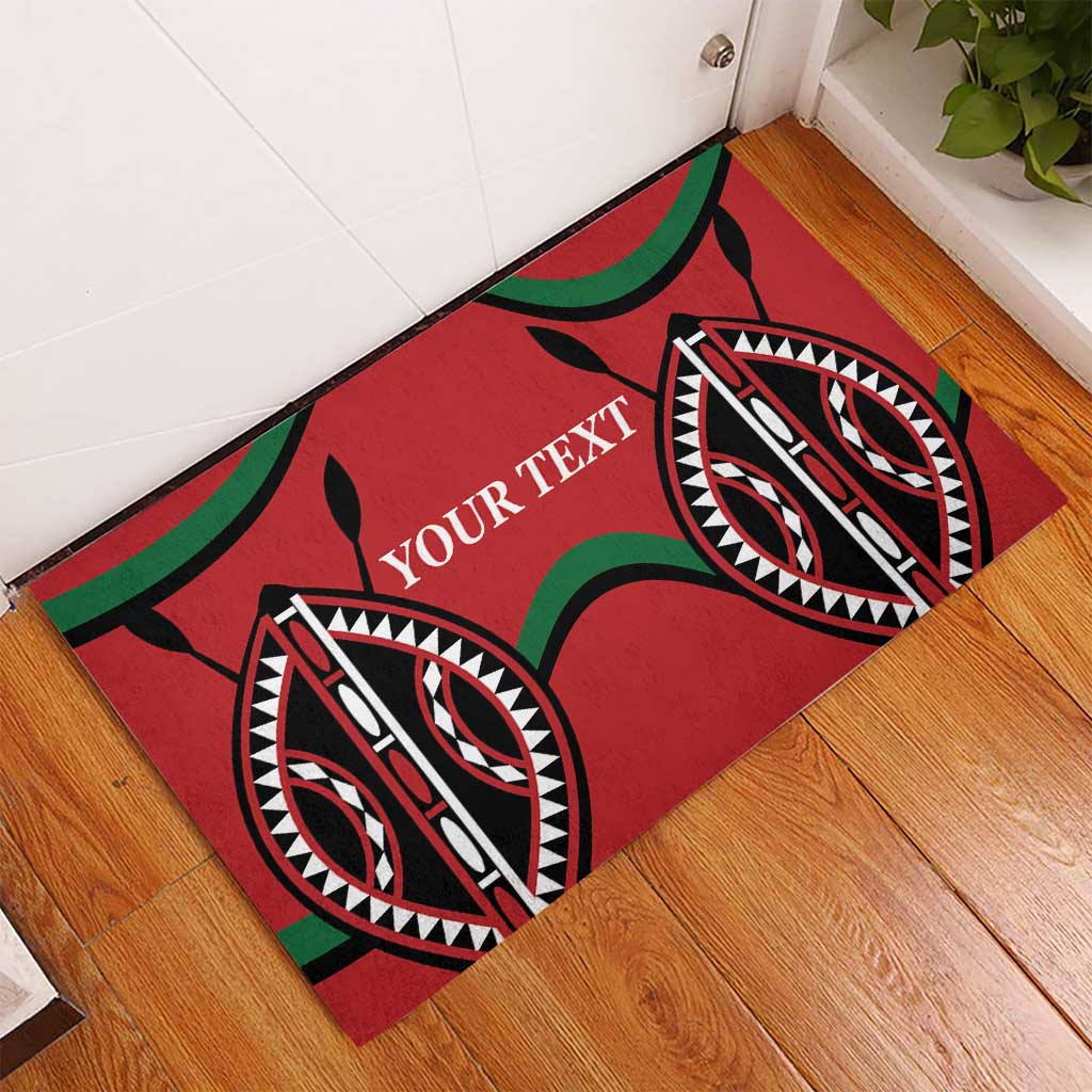 Custom Kenya Rugby Rubber Doormat Summer Paris 2024 - Wonder Print Shop