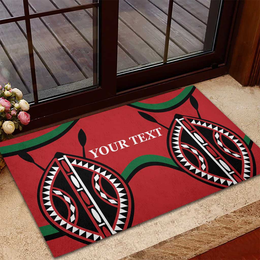 Custom Kenya Rugby Rubber Doormat Summer Paris 2024 - Wonder Print Shop