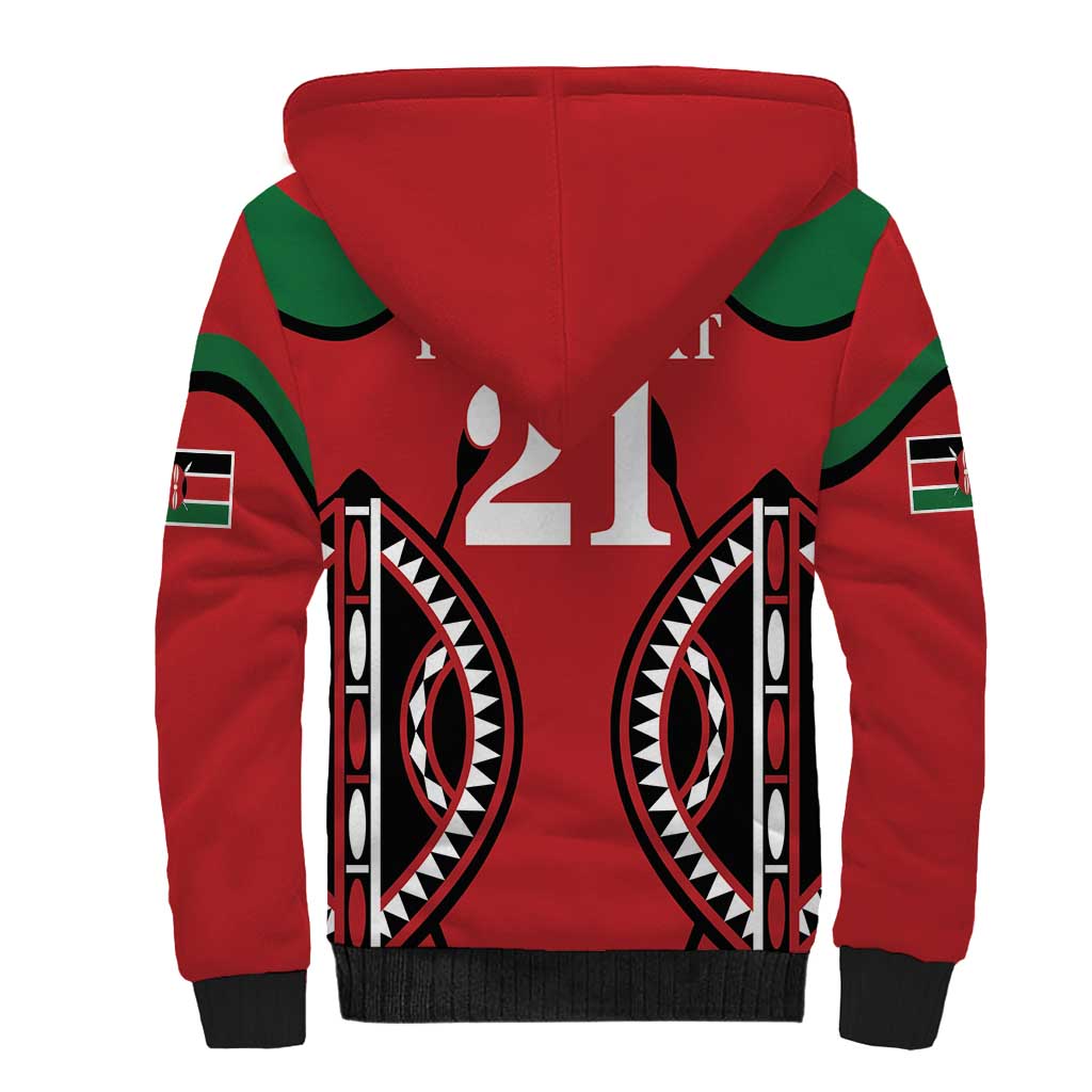 Custom Kenya Rugby Sherpa Hoodie Summer Paris 2024 - Wonder Print Shop