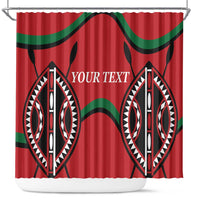 Custom Kenya Rugby Shower Curtain Summer Paris 2024