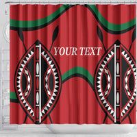 Custom Kenya Rugby Shower Curtain Summer Paris 2024
