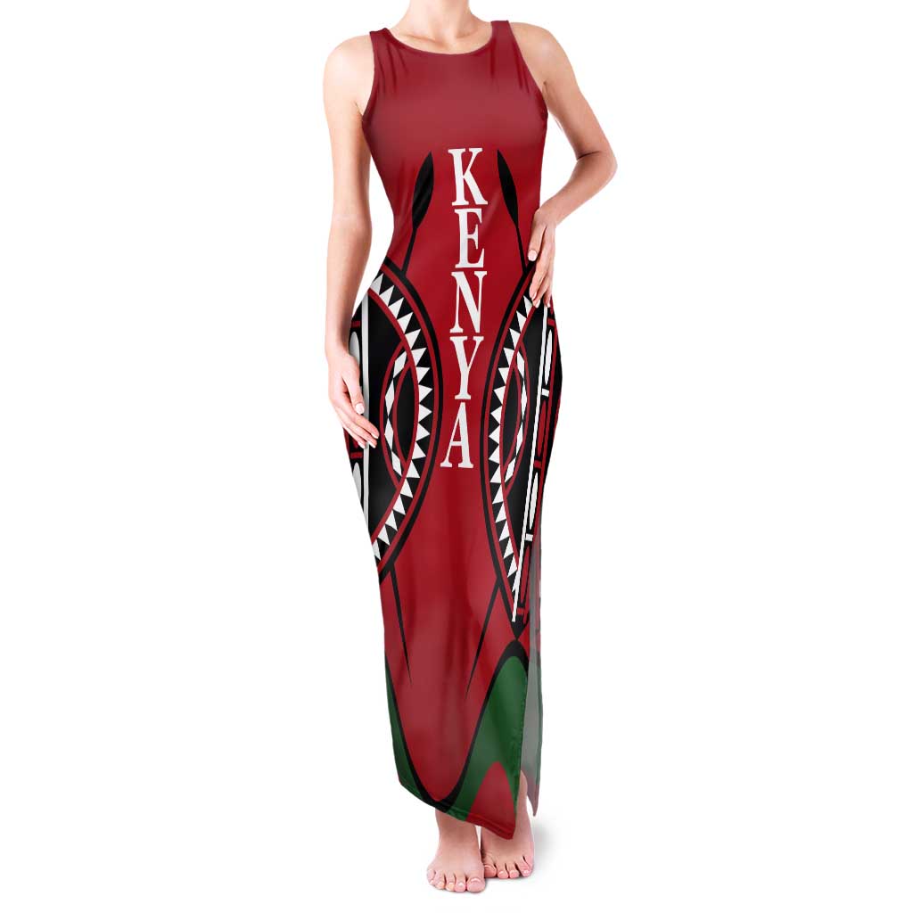 Custom Kenya Rugby Tank Maxi Dress Summer Paris 2024 - Wonder Print Shop