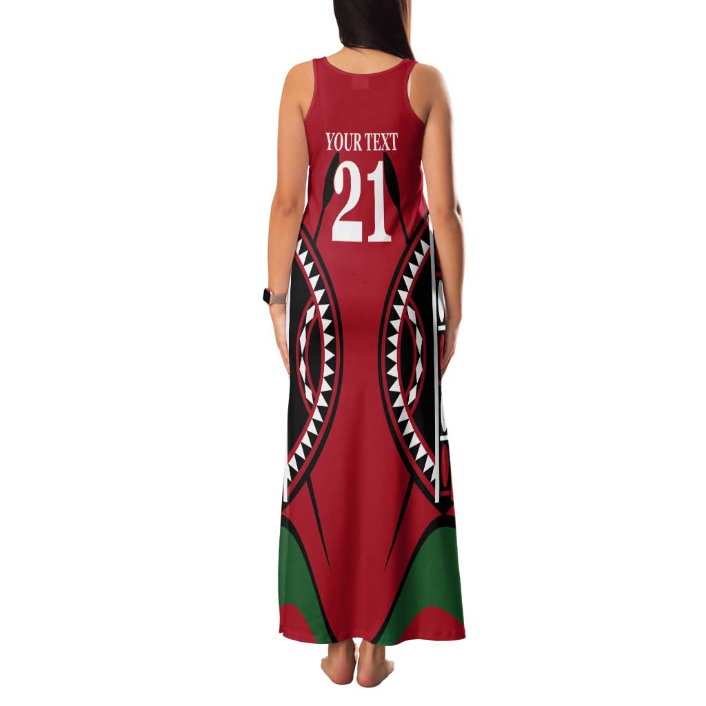 Custom Kenya Rugby Tank Maxi Dress Summer Paris 2024 - Wonder Print Shop
