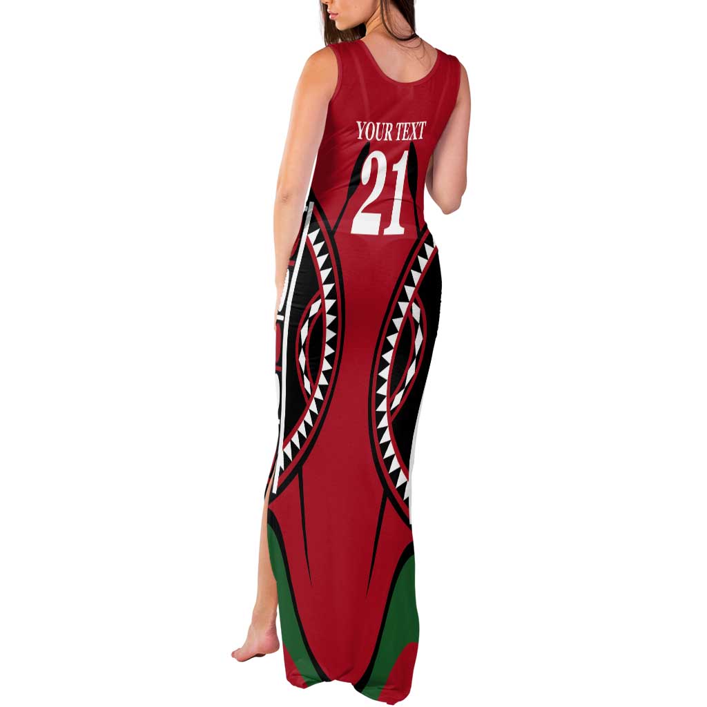 Custom Kenya Rugby Tank Maxi Dress Summer Paris 2024 - Wonder Print Shop