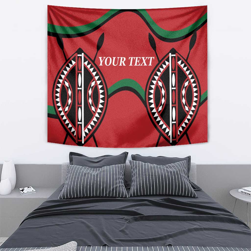 Custom Kenya Rugby Tapestry Summer Paris 2024 - Wonder Print Shop