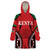 Custom Kenya Rugby Wearable Blanket Hoodie Summer Paris 2024 - Wonder Print Shop